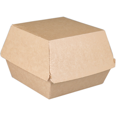 Depa - Bak | Ersatzpapier | Hamburger-Box | 120x120x100mm | braun | 318 Stück