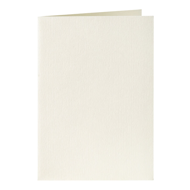Papicolor - Korrespondenzkarte doppelt 105x148mm nelkenweiß Packung mit 6 Stück