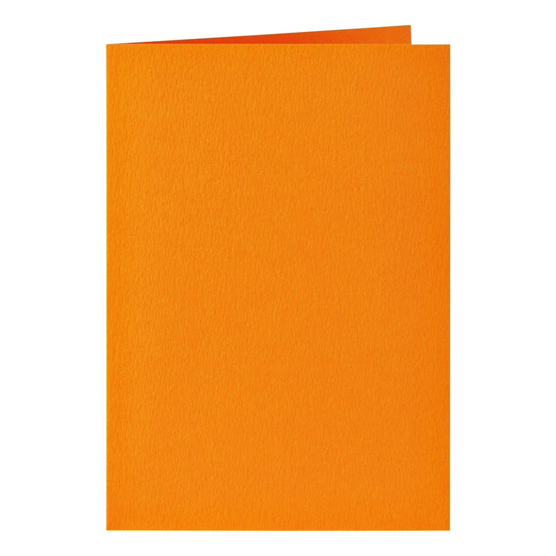 Papicolor - Korrespondenzkarte doppelt 105x148mm orange Packung mit 6 Stück