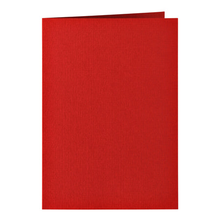 Papicolor - Korrespondenzkarte doppelt 105x148mm rot Packung mit 6 Stück