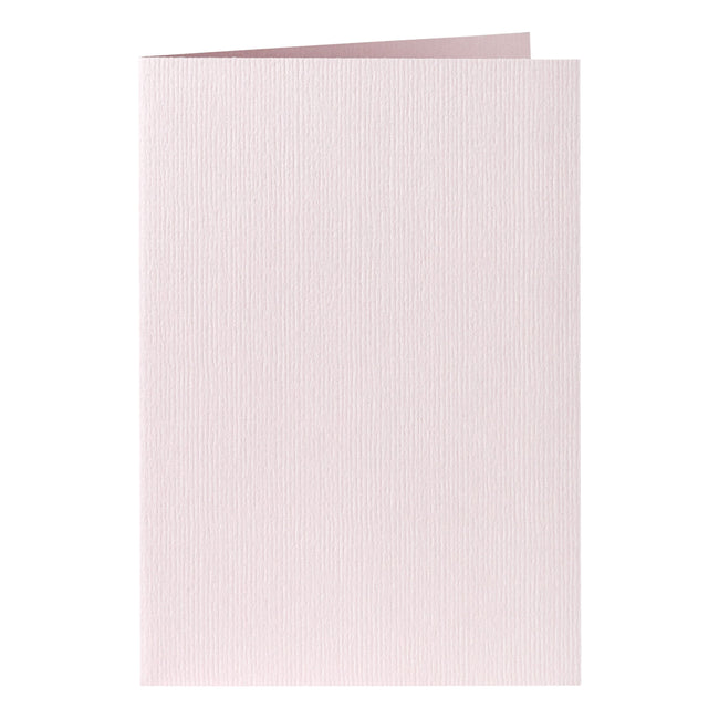 Papicolor - Korrespondenzkarte doppelt 105x148mm hellrosa Packung mit 6 Stück
