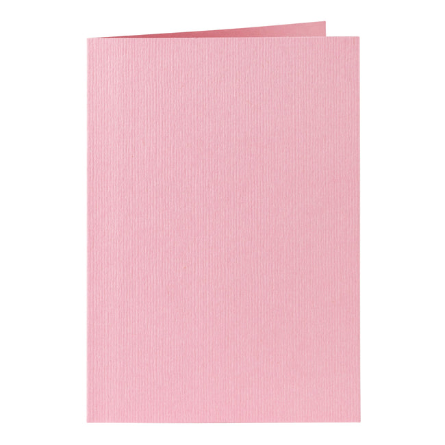 Papicolor - Korrespondenzkarte doppelt 105x148mm babyrosa Packung mit 6 Stück