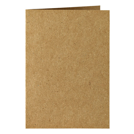 Papicolor - Korrespondenzkarte doppelt 105x148mm braun Packung mit 6 Stück