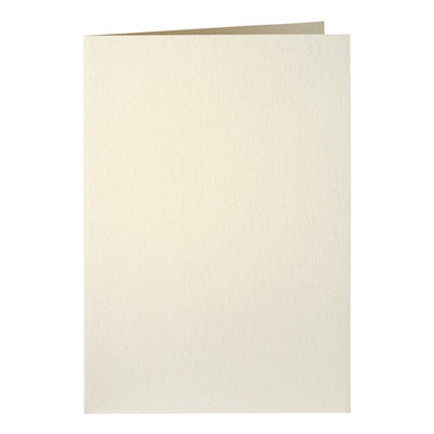 Papicolor – Korrespondenzkarte doppelt, 105 x 148 mm, metallisches Elfenbein, Packung mit 6 Stück