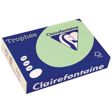 Clairefontaine - Trophée-Farbpapier, A4, 80 g, 500 Blatt, Naturgrün