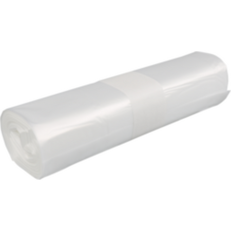 PowerSterko -  Afvalzak | Gerecycled LDPE | 60x80cm | transparant | 100 stuks