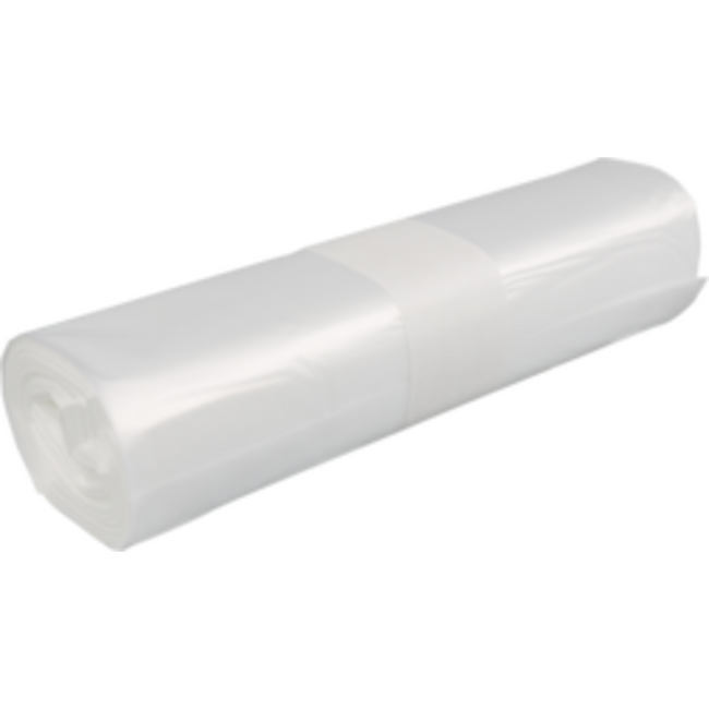 PowerSterko -  Afvalzak | Gerecycled LDPE | 60x80cm | transparant | 100 stuks