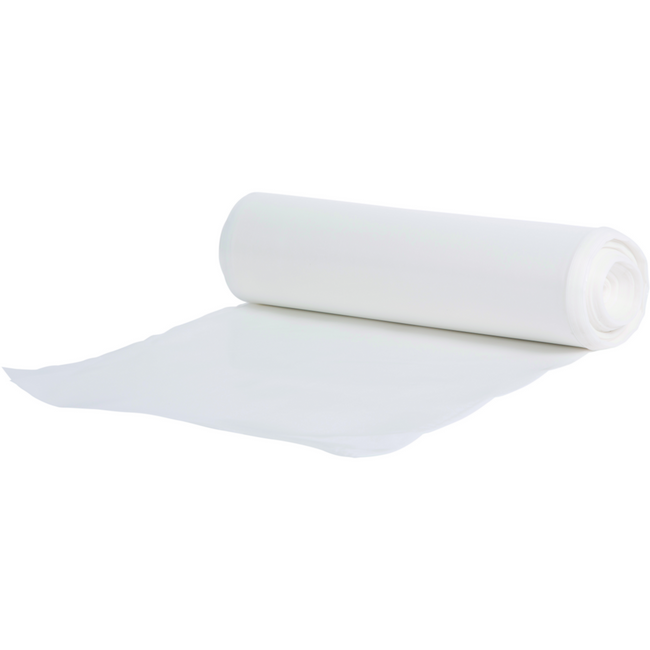 Powersterko - Abfallbeutel LDPE T100R 90x120cm 190L Weiß | 10 Stücke
