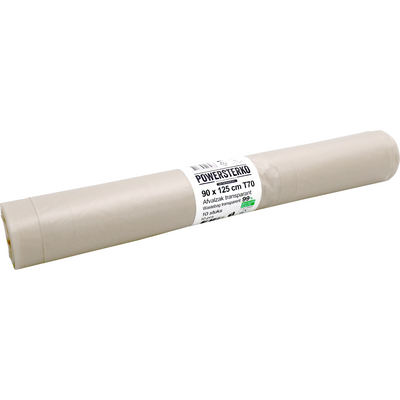 PowerSterko -  Afvalzak | Gerecycled LDPE | 90x125cm | T70 | transparant | 100 stuks
