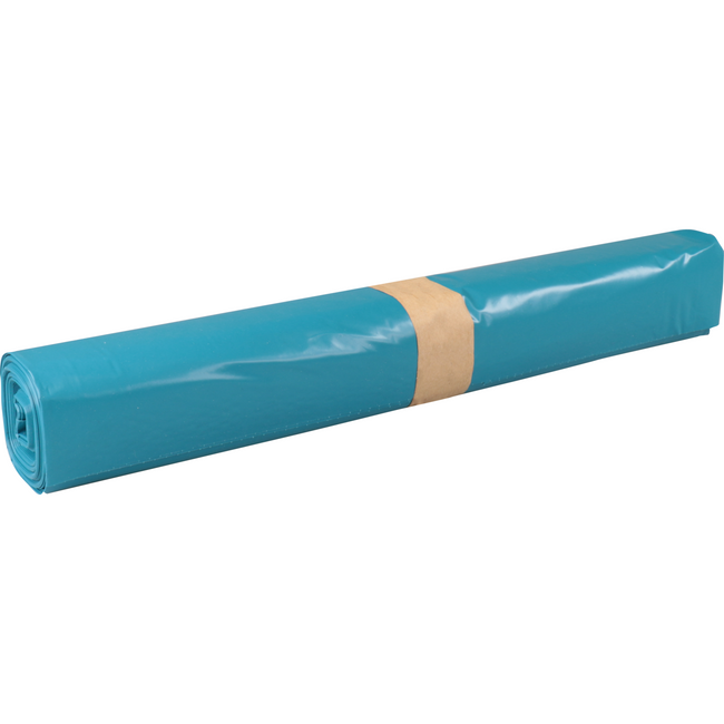 Powersterko - Abfallbeutel | Recyceltes LDPE | 90x120cm | T100 | Blau | 100 Stück
