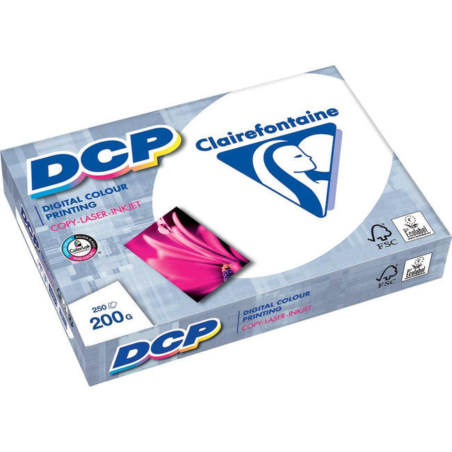 Clairefontaine – DCP-Präsentationspapier ft A3, 200 g, Packung mit 250 Blatt