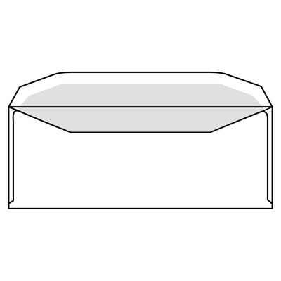 IEZZY - Briefumschlag C5/6 114x229mm Fenster rechts gummiert weiß 500 Stück