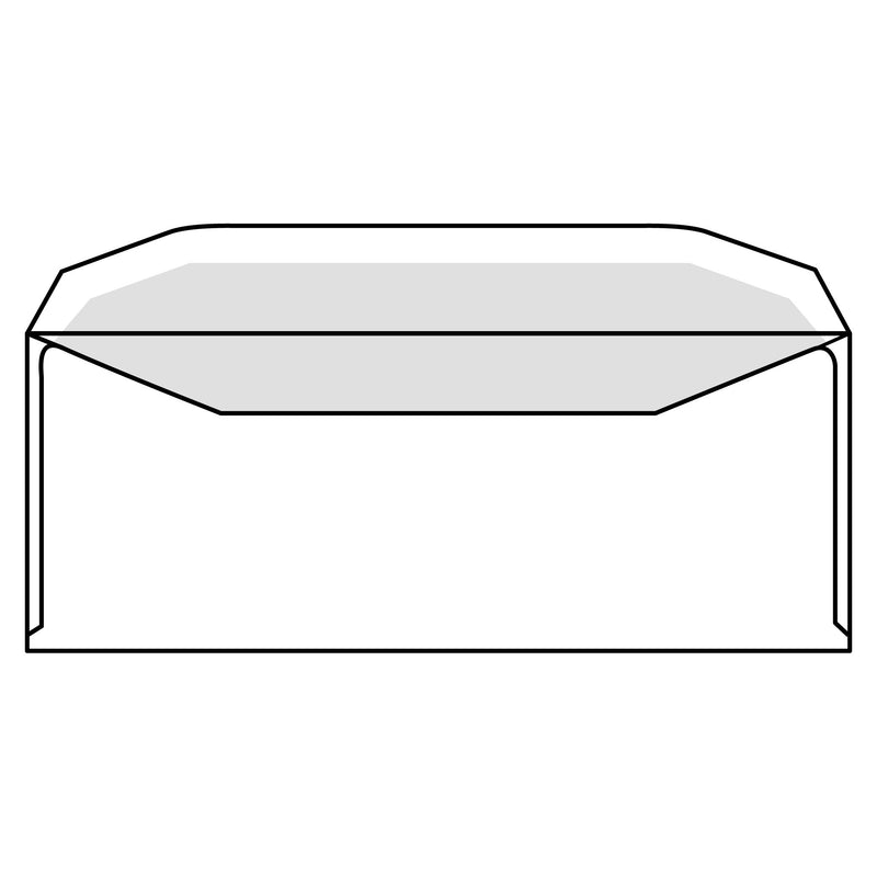 IEZZY - Briefumschlag C5/6 114x229mm Fenster rechts gummiert weiß 500 Stück