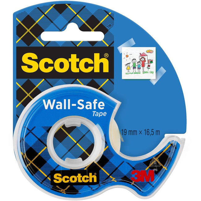 Scotch – Klebeband 19 mm x 16,5 m, sicher für die Wand + Handspender