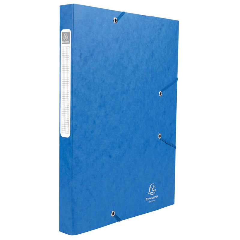 Exacompta - Elastobox Cartobox Rücken 2,5 cm, blau, 5/10 Qualität