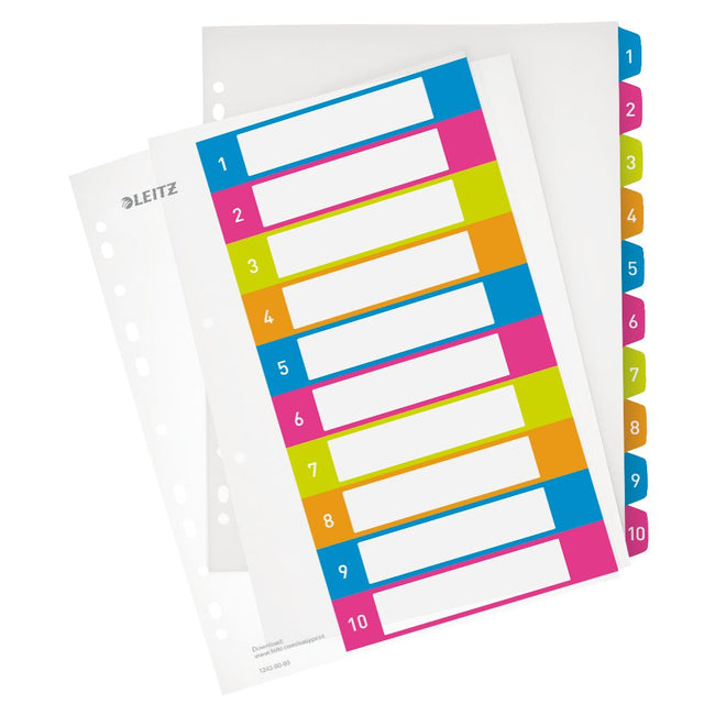 Leitz - WOW druckbares Register, 10 Register