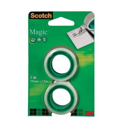 Scotch - Klebeband Magic e, ft 19 mm x 7,5 m, Blister mit 2 Rollen
