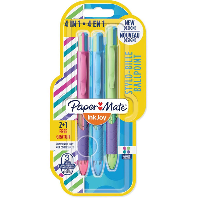 Paper Mate – KUGELSCHREIBER INKJOY QUATRO JOIE DE LEBEN ASS