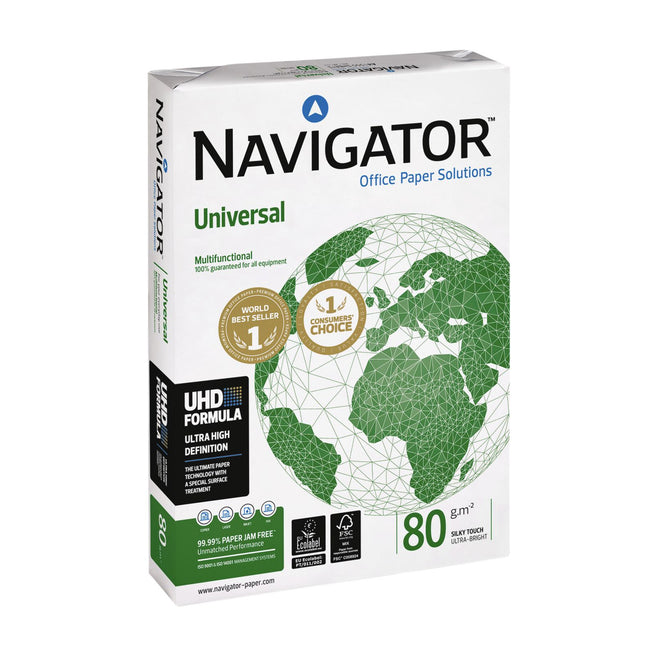 Navigator -  Kopieerpapier  universal a4 80gr wit | 5 stuks