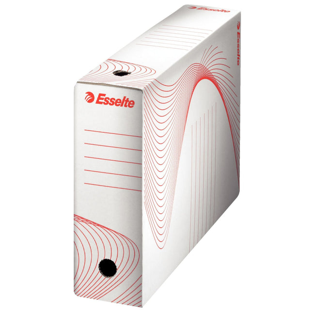 Esselte -  Archiefdoos  boxycolor 80mm 352x250mm wit | 25 stuks