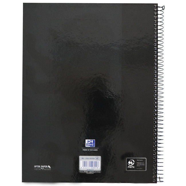 Oxford -  Notitieboek oxf classic europeanb a4+ lijn 160p zw | 5 stuks