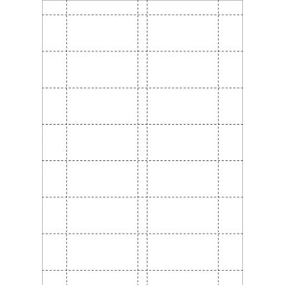 Klika -  Kaartjes 74x37mm 14 stuks per vel, 5 vel