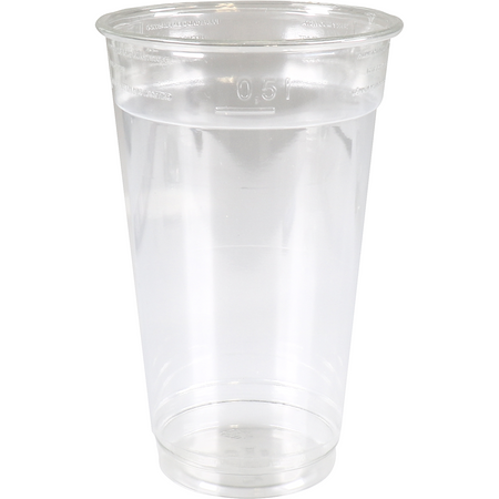 Klika - Glas | recyceltes PET | 148mm | 0,5l | transparent | 800 Stück