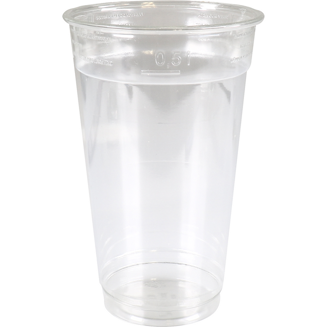 Klika - Glas | recyceltes PET | 148mm | 0,5l | transparent | 800 Stück