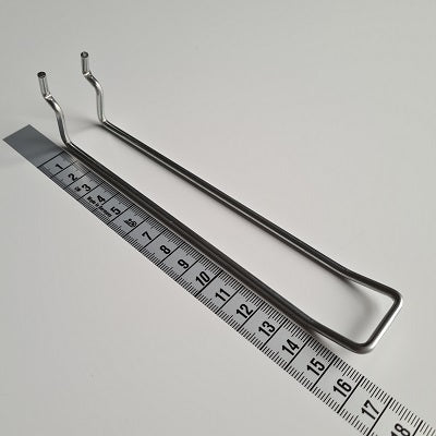 Klika - Bretthaken doppelt 160 mm 3,4 mm 25/30 mm 7 Stück