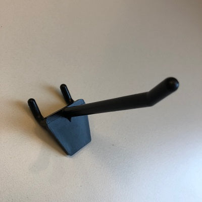 Klika - Bretthaken einzeln 75 mm schwarz Mitte zu Mitte 25 mm 370 Stück