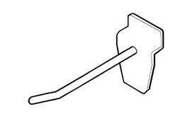 Klika -  Slatwallhaken enkel 100mm wit kunststof