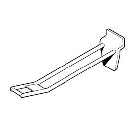Klika -  Slatwallhaken dubbel 190mm wit kunststof