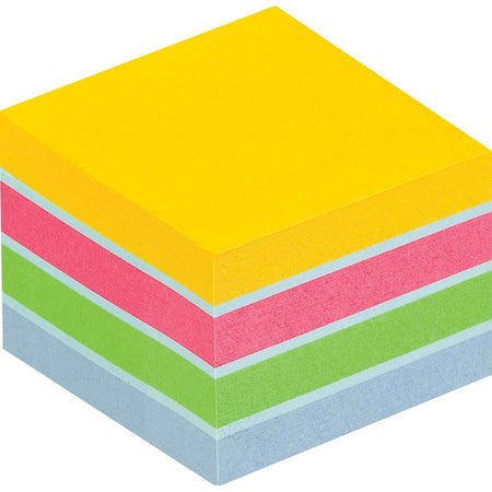 Haftnotizen - Notizblock 2012 51x51mm Würfel ultra sortiert