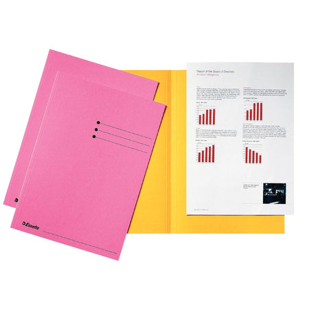 Esselte - Faltmappe A4 mit Umschlag Manila 180gr rosa