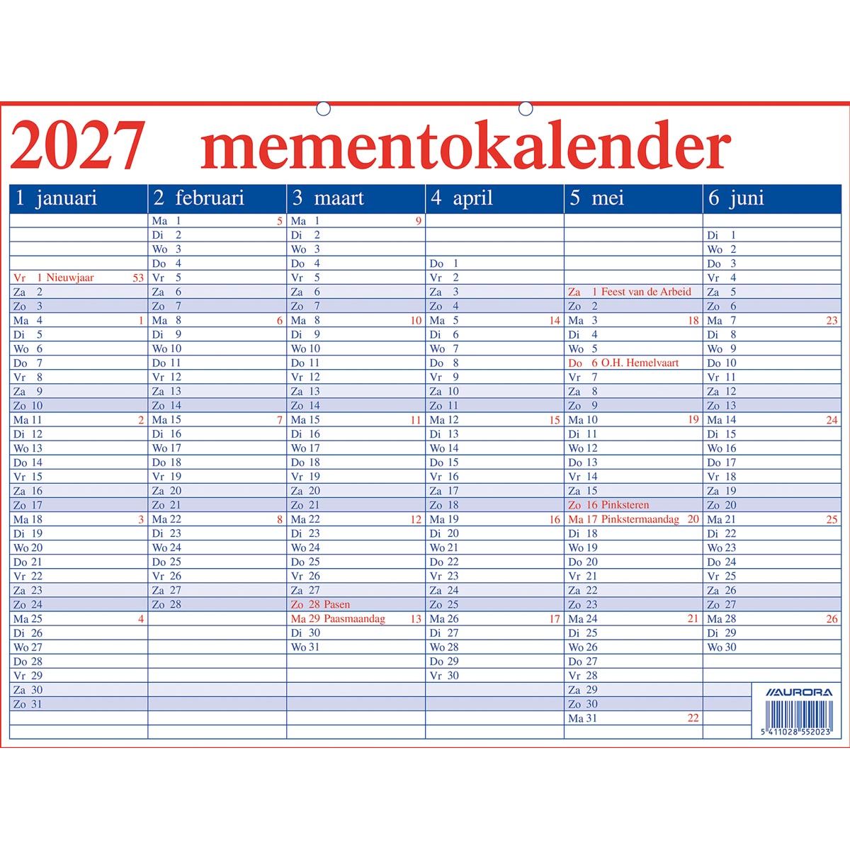 Aurora - Memento 20 Niederländisch, 2026