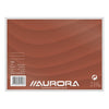 Aurora - Systemkarte 200x150mm Linie mit roter Kopflinie 210gr weiß 100 Blatt | 5 Stück