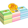 Haftnotizen – Notizwürfel, 450 Blatt, 76 x 76 mm, Werbepackung mit 6 Würfeln in verschiedenen Farben