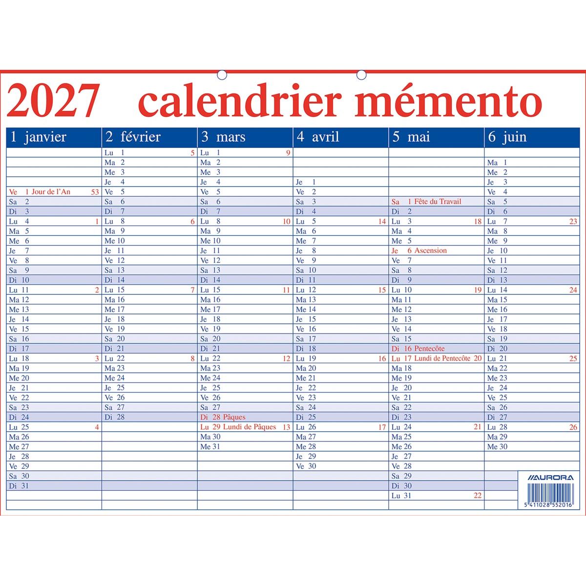 Aurora - Memento 20 Französisch, 2026