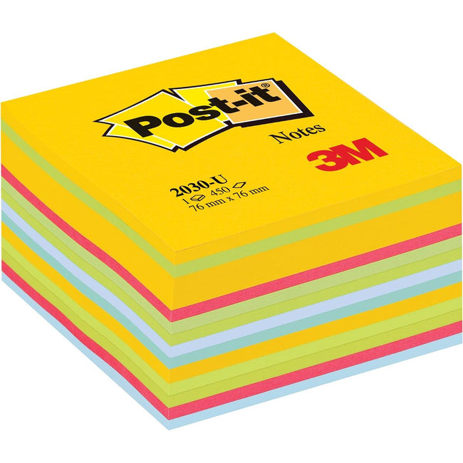 Post-it - Notizblock 2030 76x76mm Würfel ultrasortiert