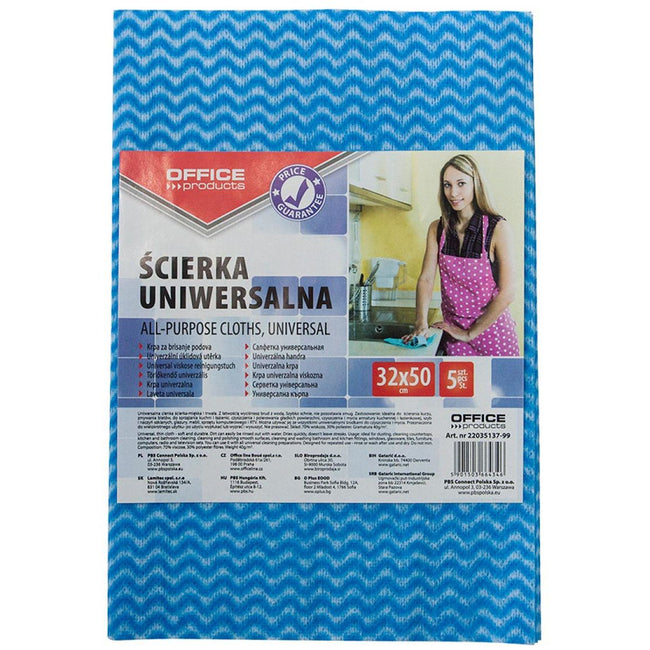 OFFICE - products Haushaltstücher, 32 x 50 cm, farbig sortiert, 5er Pack