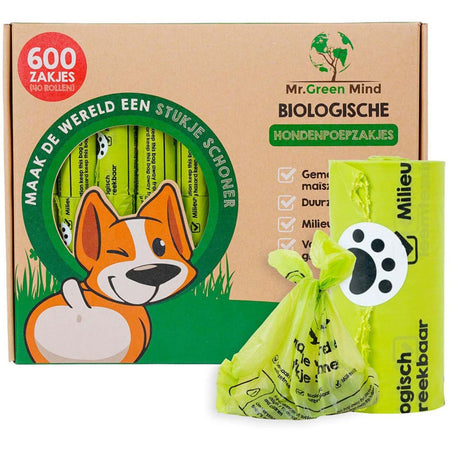 Mr. Green Mind - Hundekotbeutel Bio, grün, Karton à 600 Stück