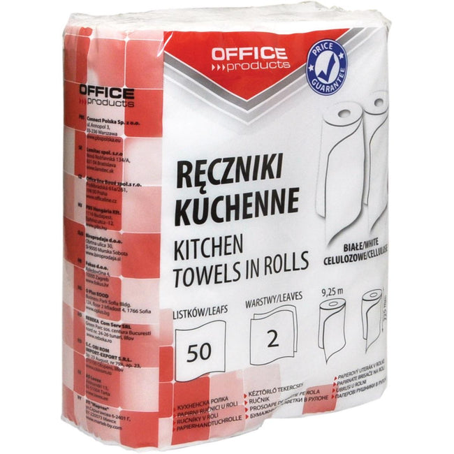 OFFICE products -   keukenpapier, 2 laags, 50 vellen, pak van 2 rollen