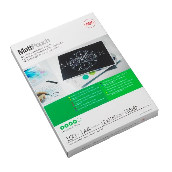 GBC – Matte Laminierfolie ft A3 250 Mikron (2 x 125 Mikron), Packung mit 50 Stück