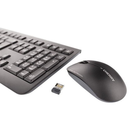 CHERRY -   DW 3000 toetsenbord Inclusief muis Universeel RF Draadloos AZERTY Frans Zwart