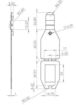 Klika - Scanfahnentasche transparent 25x27mm 6.730 Stück