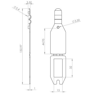 Klika - Scan-Flügeltasche transparent 25x38mm 800 Stück