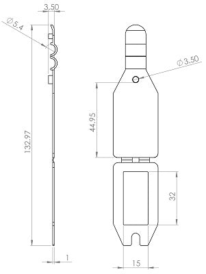 Klika - Scan-Flügeltasche transparent 25x38mm 800 Stück