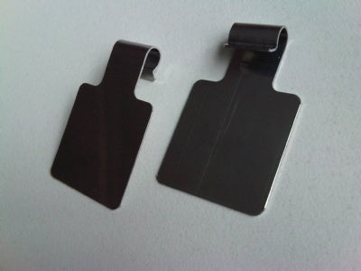 Klika - Scanfahne Metall 25x25mm für Doppelstift7 Stück