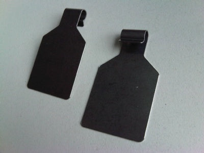 Klika - Scanfahne Metall 28x28mm für Doppel-PE 6 Stück