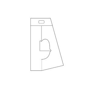 Klika -  Rugsteun karton hoogte 140mm